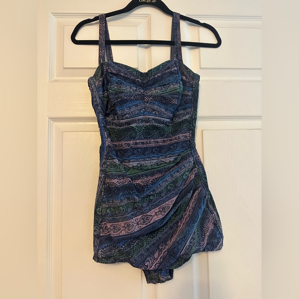 Vintage 1950s purple swimsuit Roxanne One Piece
